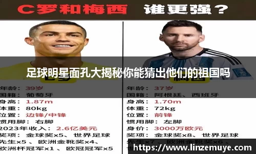 足球明星面孔大揭秘你能猜出他们的祖国吗